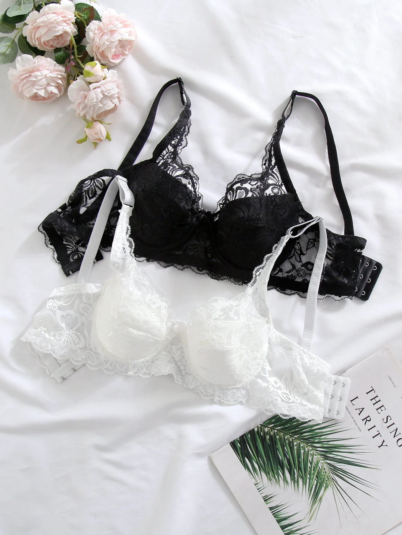 2Pcs/lot Push Up Bra Women Underwire Full Lace Brassiere Underwear Women Bralette Lingerie Intimates 34/36/38/40 Soutien Gorge