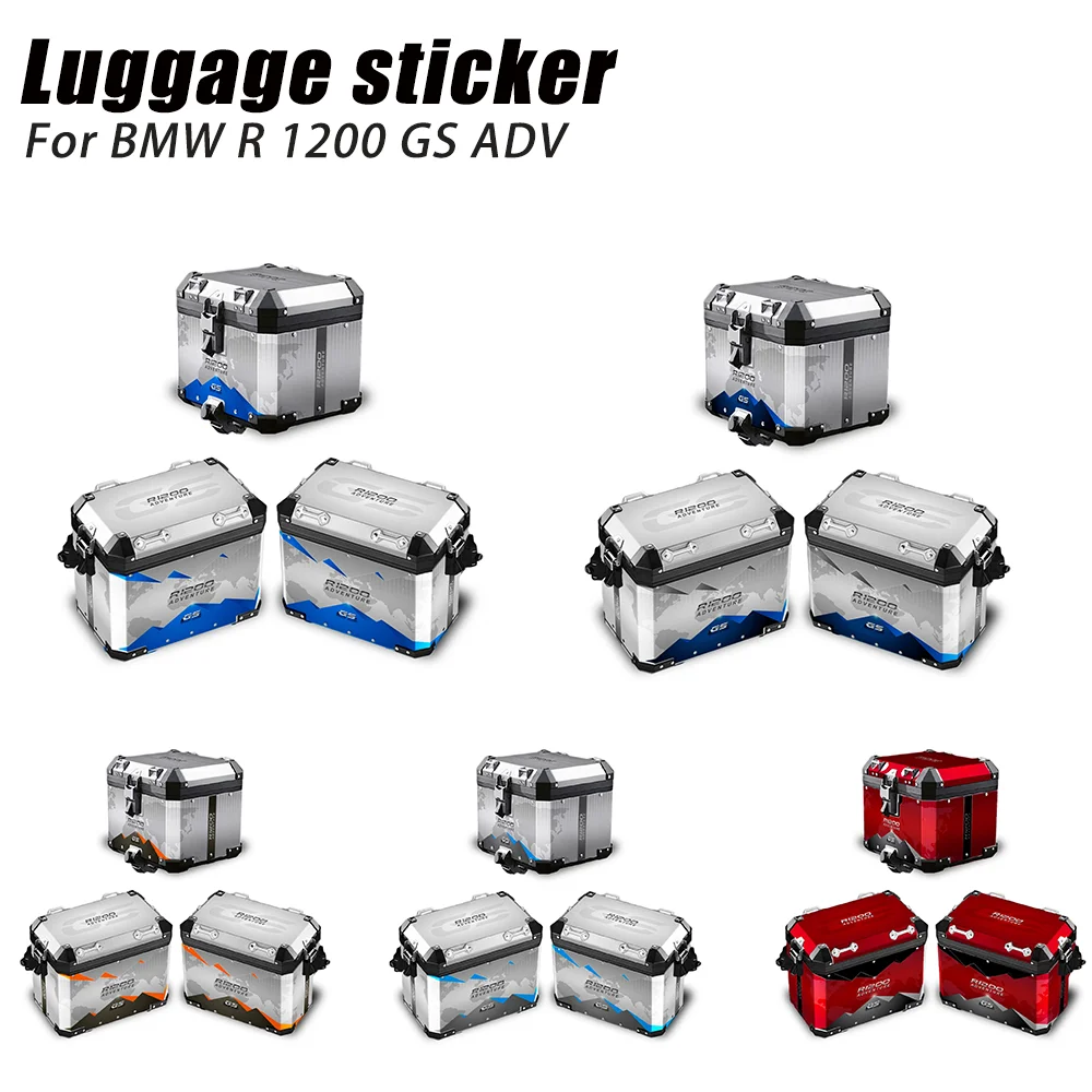 

For R 1200 GS ADV Waterproof Protective Sticker Motorcycle Side Case Mat Motorcycle Trunk Set Decals