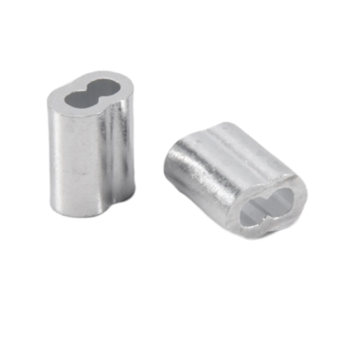 

ABFA 120x Aluminum Crimping Loop Sleeve for 2mm Diameter Wire Rope and Cable