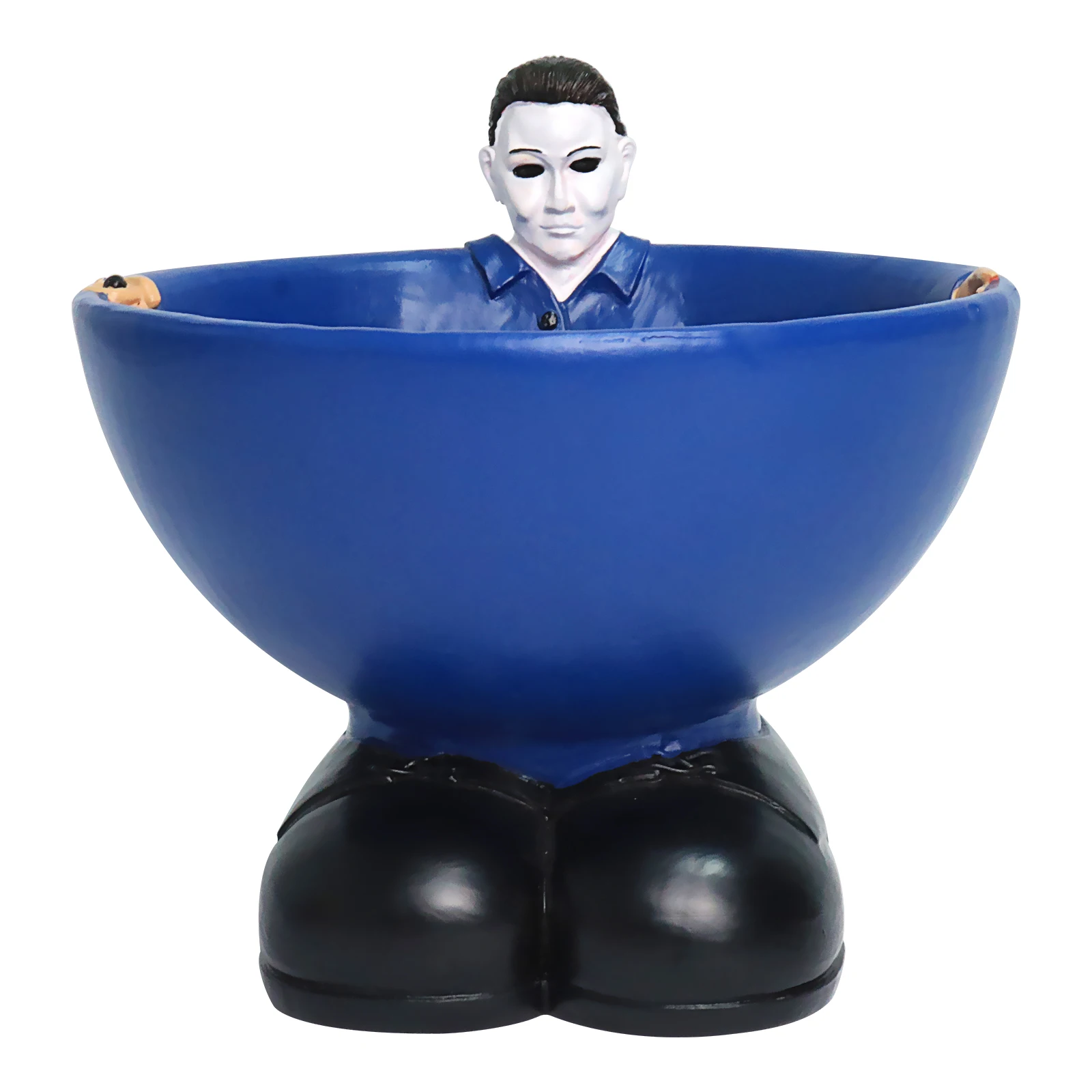 Michael Myers Fruit Plate Cosplay Resin Scary Decoration Candy Bowl Halloween Party Horror Ornament Toy Tray Prop