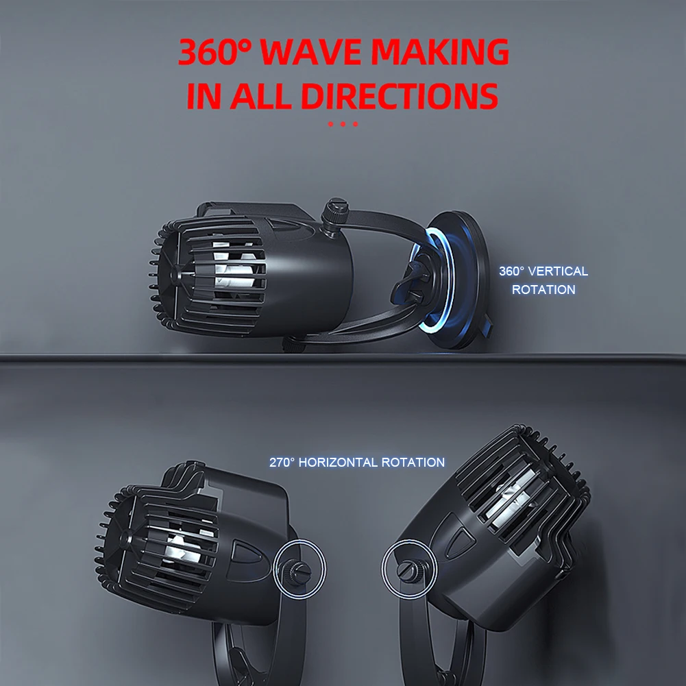 Surf Aquarium Water Circulation 3W 10W 15W 20W 25W Flow Circulation Wavemaker Wave Maker Surf Pump Submersible Aerobic Pump