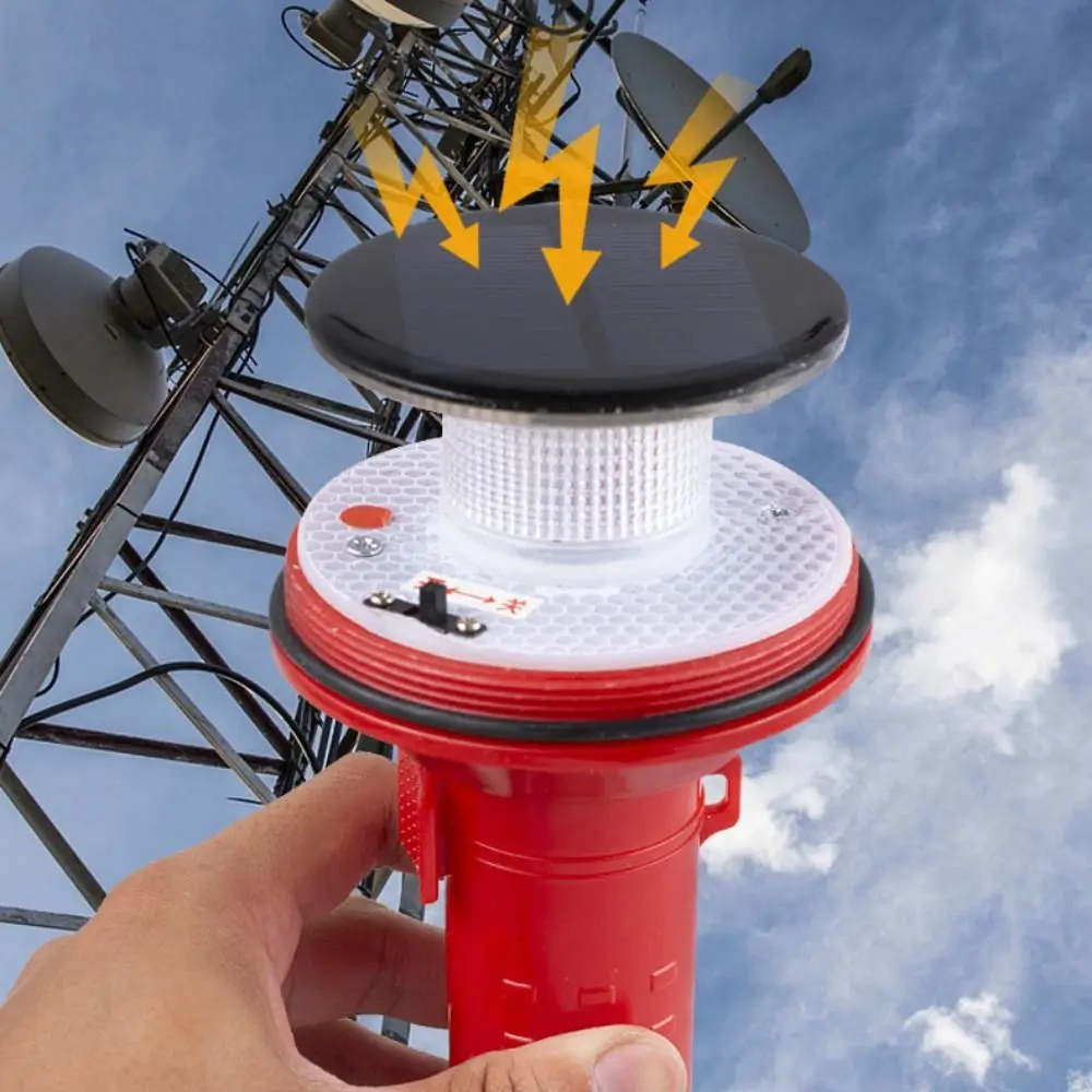 Ultra Bright Solar Powered Light Flashing Ligh Waterproof Ship Warning Light 8LED Solar Charging Sea Signal Light