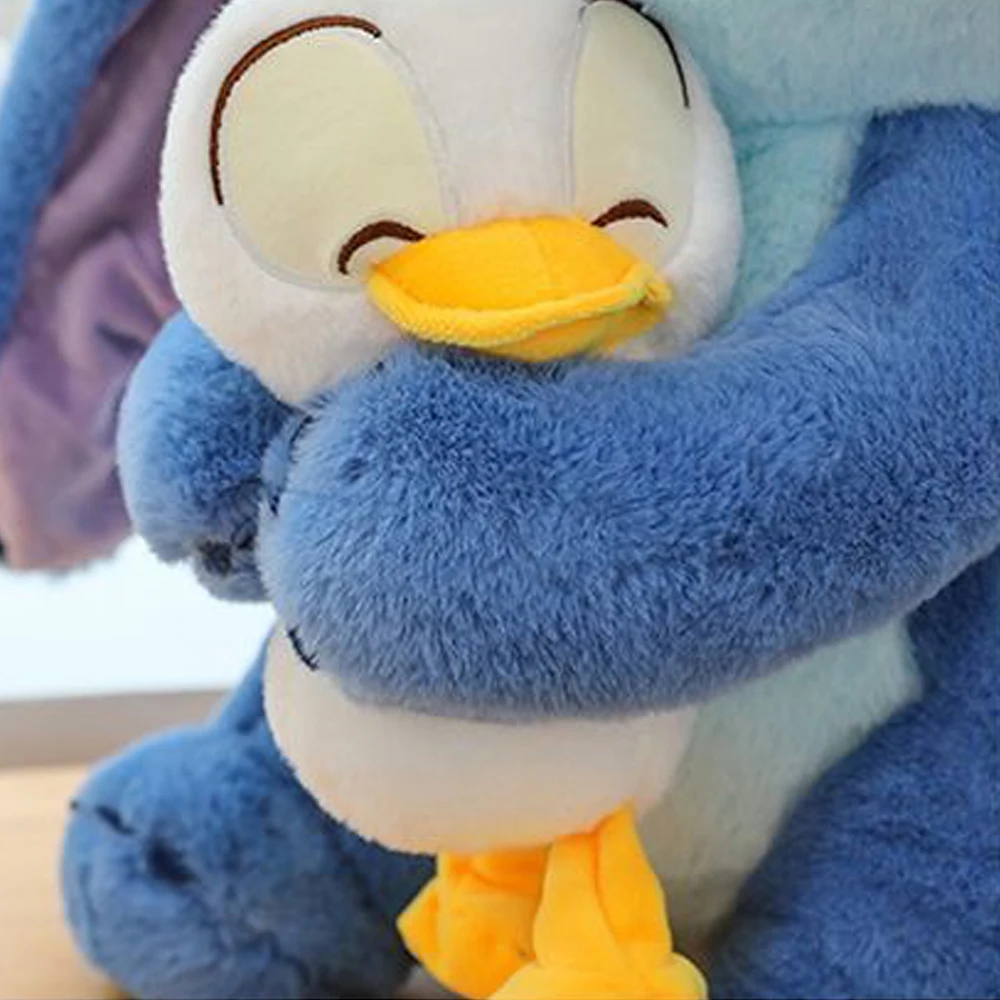 Disney kawaii ponto lilo bonito pato pelúcia brinquedos boneca dos desenhos animados anime figura decoração travesseiro peluches menina presente de aniversário