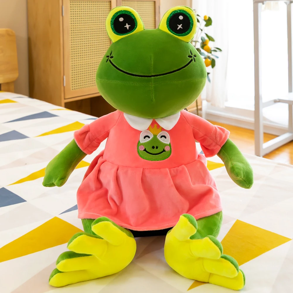 Couple Big Eyed Frog Prince Stuffed Plush Toy Girl Birthday Gift