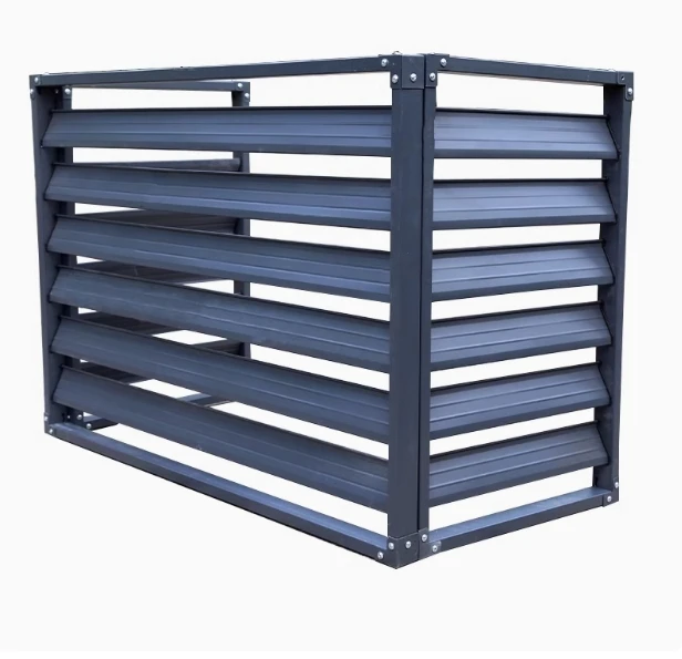 

Customized aluminum alloy air conditioner outer hood air conditioner outer hood outdoor unit ventilation rainproof louver grille
