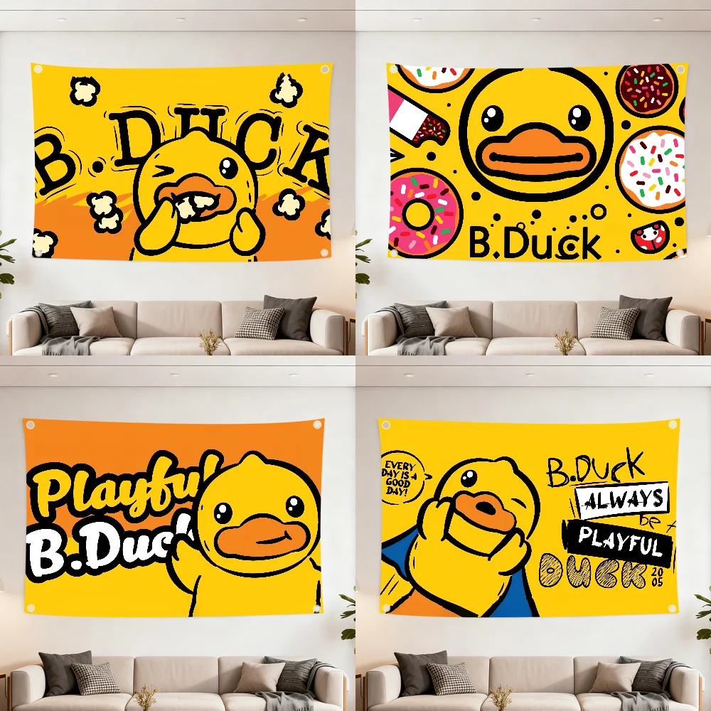 Fashion luxury Brand B D-Duck flag Decoration Outdoor Picnic Party Art Hanging Home Camping Party Banner Best sellers