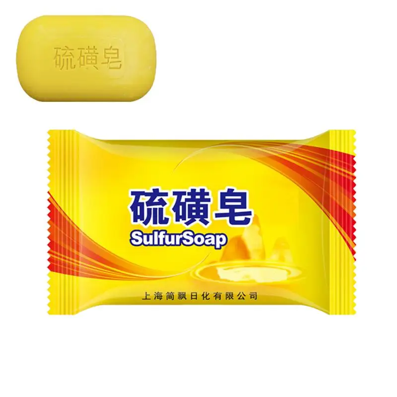 

Sulfur Soap Body Cleanser Soap Bar Natural Facial Cleaning Soap Bar For Face And Body Helps Reduce Oil & Pimples Relieves Itchin