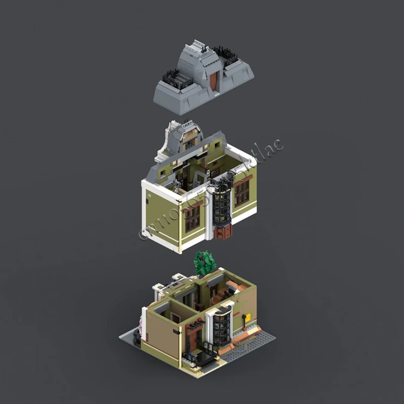 3748 ELEMENTÓW Miejski Hit Sprzedaży Widok Ulicy MOC-10326 Modułowy, Wykwintny Model Domu Puzzle na Zamówienie Kreatywne Pomysły Zabawka dla Dzieci Prezent na Urodziny
