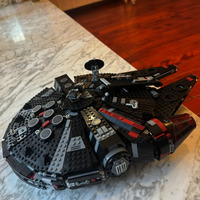 MOC Falcon Compatible 75389 Millennium The Dark Spaceship Bricks Building Block Toys for Boys Gift for Kids Model for Adults