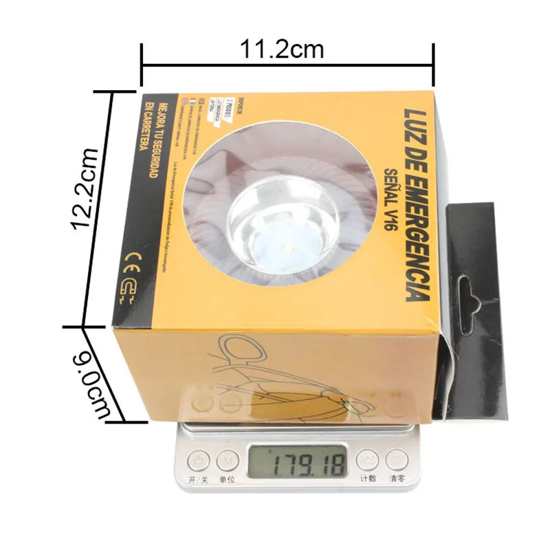 V16 Blitzlichter LED weißes Licht Not licht gelbe Lichter Auto Warn lampen Ampel mit Batterie boden starker Magnet