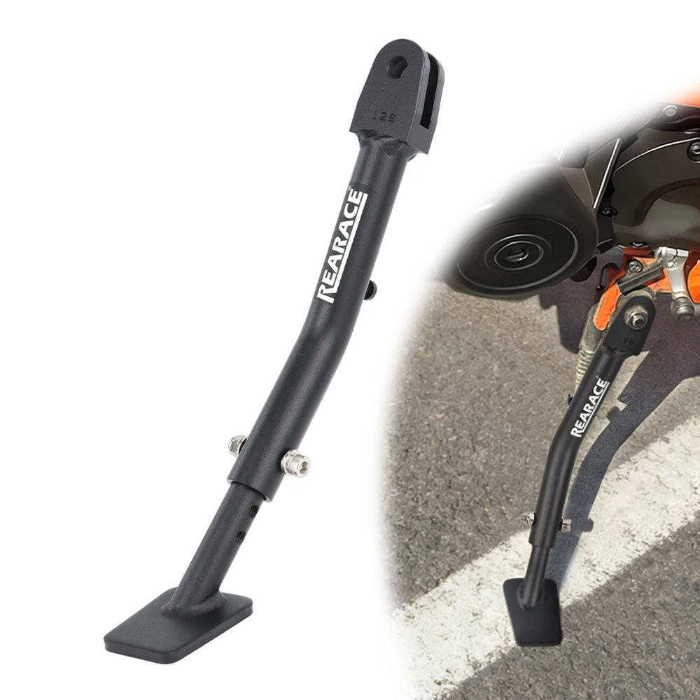 

Motorcycle Kickstand Fit For KTM Duke 390 2024-2025 Duke 125 2024-2025 Duke390 Steel Adjustable Side Support Bracket Foot Stand