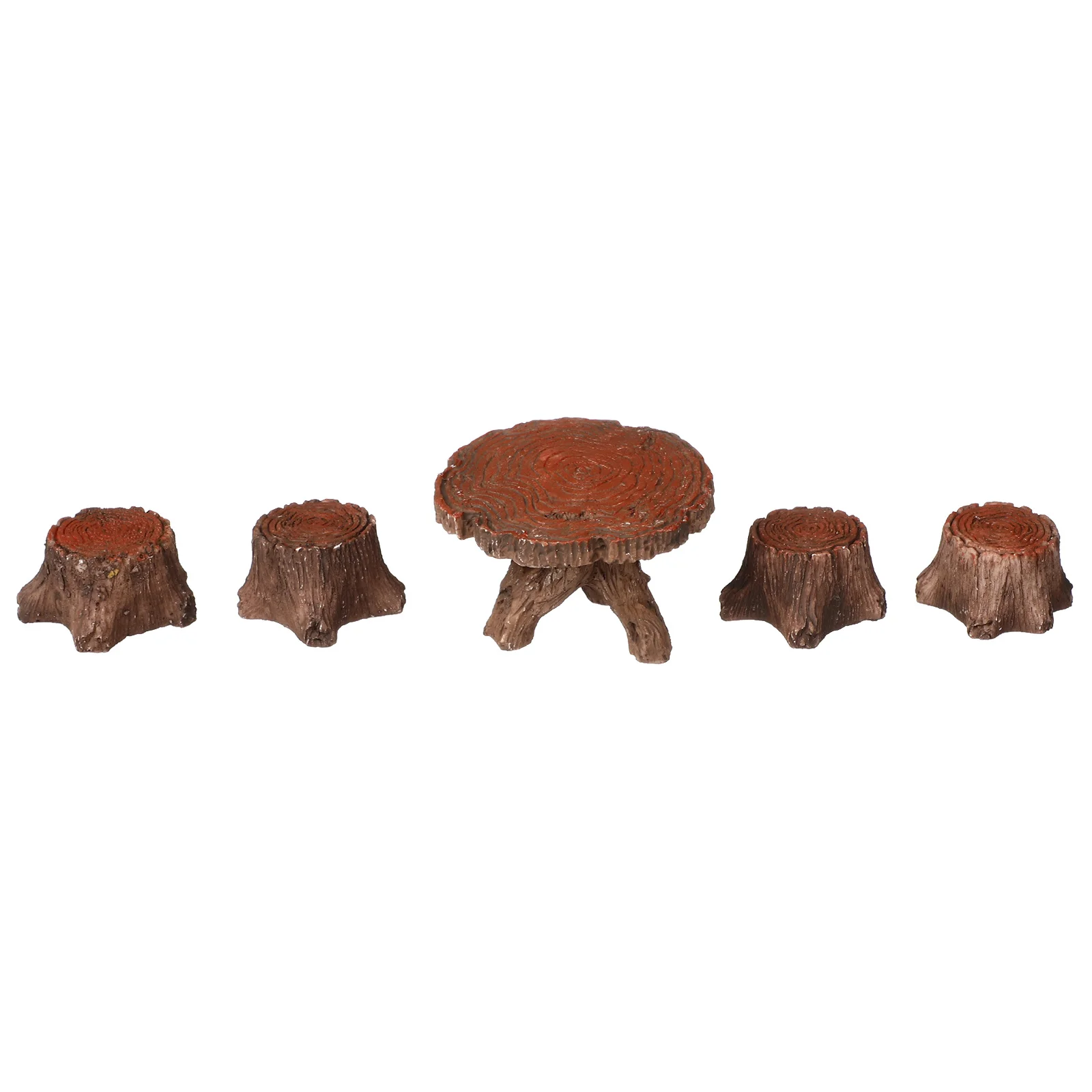 

1 Set Resin Mini Chair Table Craft Decorative Ornaments For Home Room Office Holiday Gift Miniature Landscape Accessory