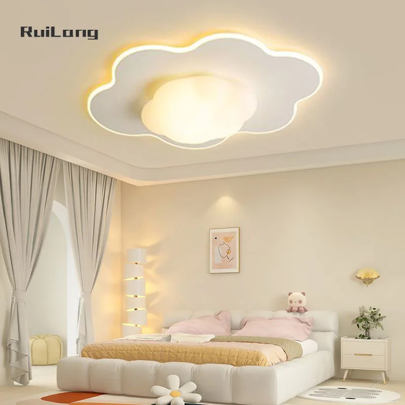 Baby Room Ceiling Light Cloud Cotton Shape Nursery Decor White Clouds Lamp Ceiling Chandelier Kids Room Girl Bedroom Plafondlamp