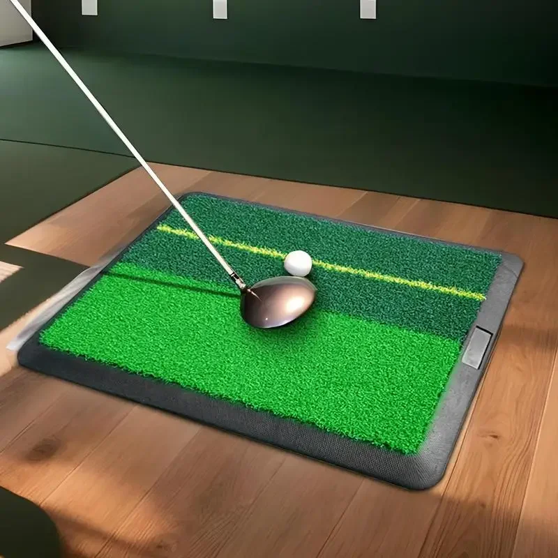 

Golf Turf Practice Mat 12X16 Inches Golf Swing Hitting Practice Mat Non-Slip Rubber Base Artificial Training Aid Equipment For