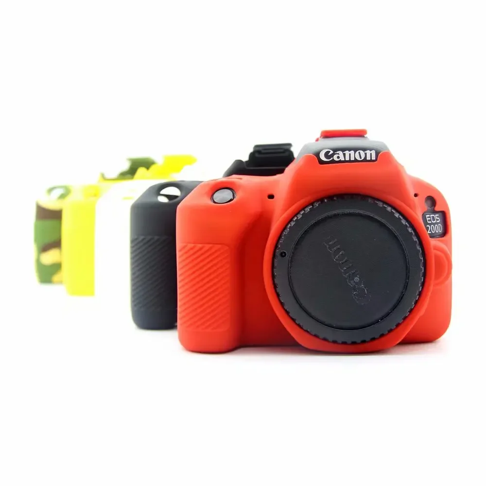 Silicone Rubber Case Cover For Canon 600D 650D 700D 80D 800D 200D 1500D 1300D 77D 70D 7D2 6D 5D3 5D4 6D2 DSLR Camera bag