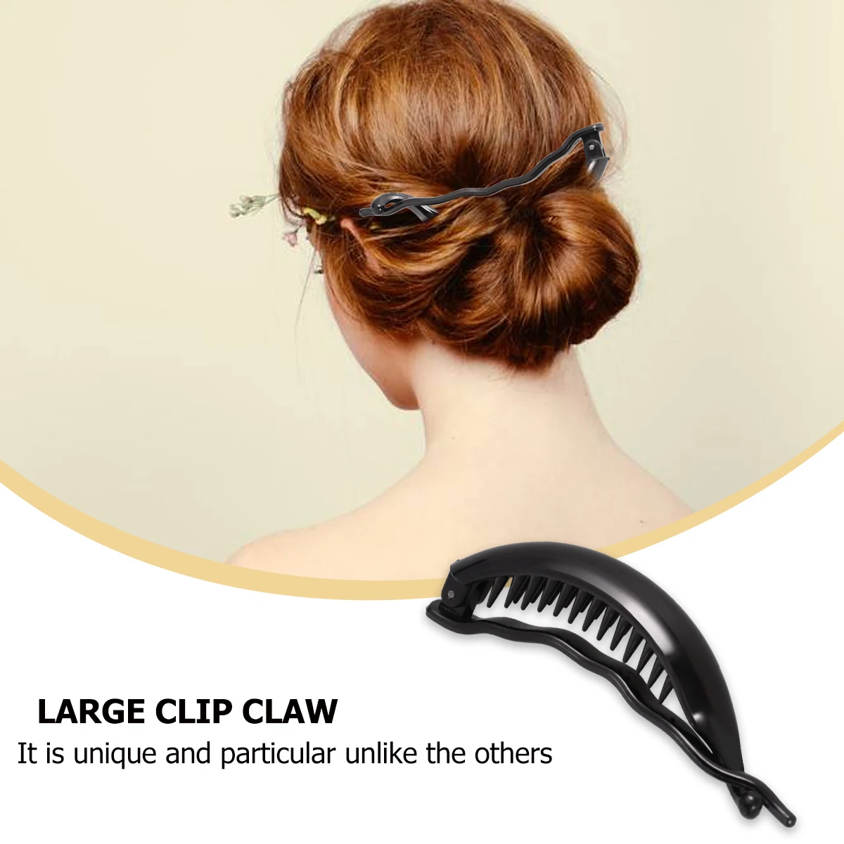 

4 Pcs High Quality Dolphin Clip Miss Claw Clips Clamp Plastic Banana for Hair Barrette