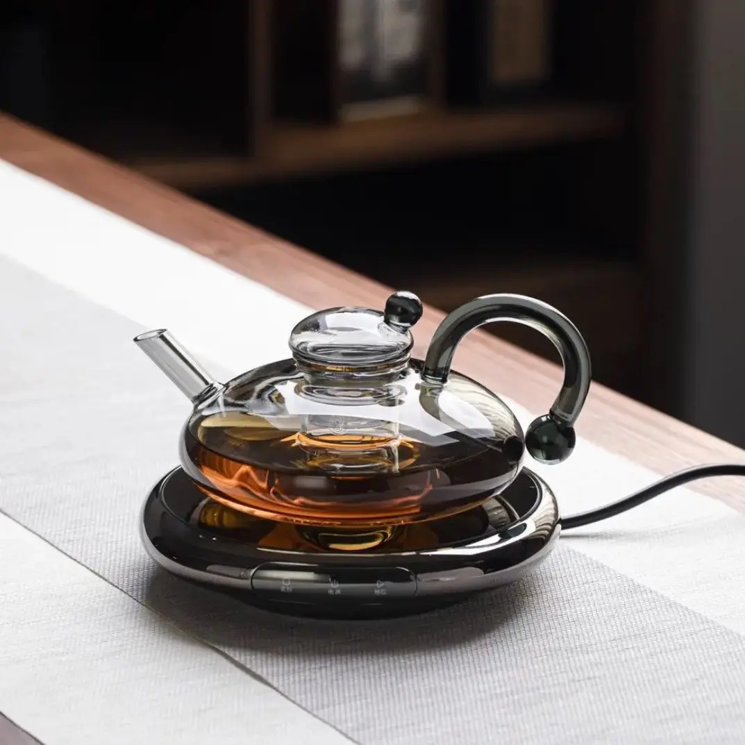Nordic  Luxury Health Pot Wasserkocher Flower Tea Teapot Set British-Style Boiled Fruit Tea Set Heat-Resistant Glass