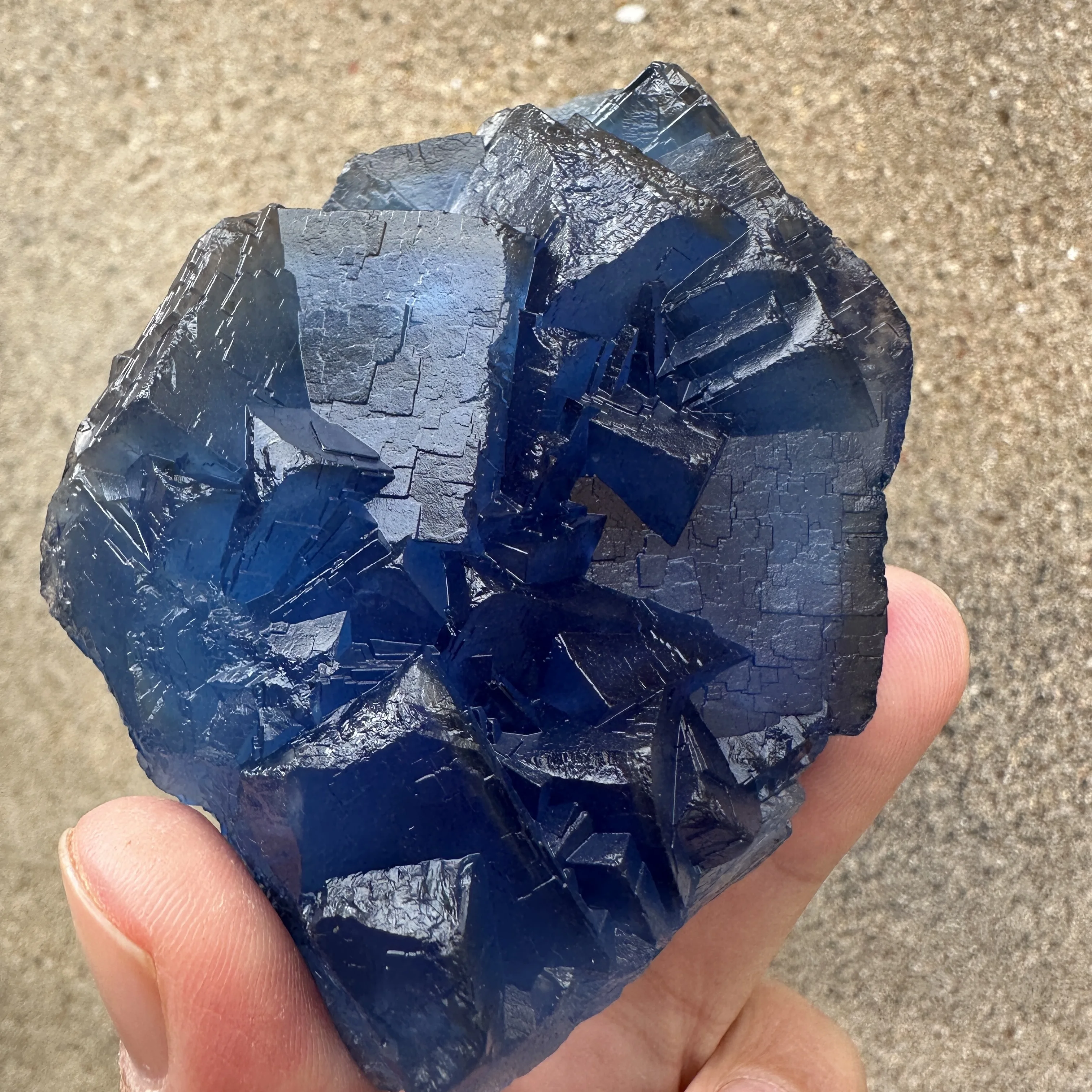 Natural Pakistani Blue Fluorite Specimen (Fluorescent Effect Red) Rough Mineral Crystal Quartz Healing Stone Home Decor