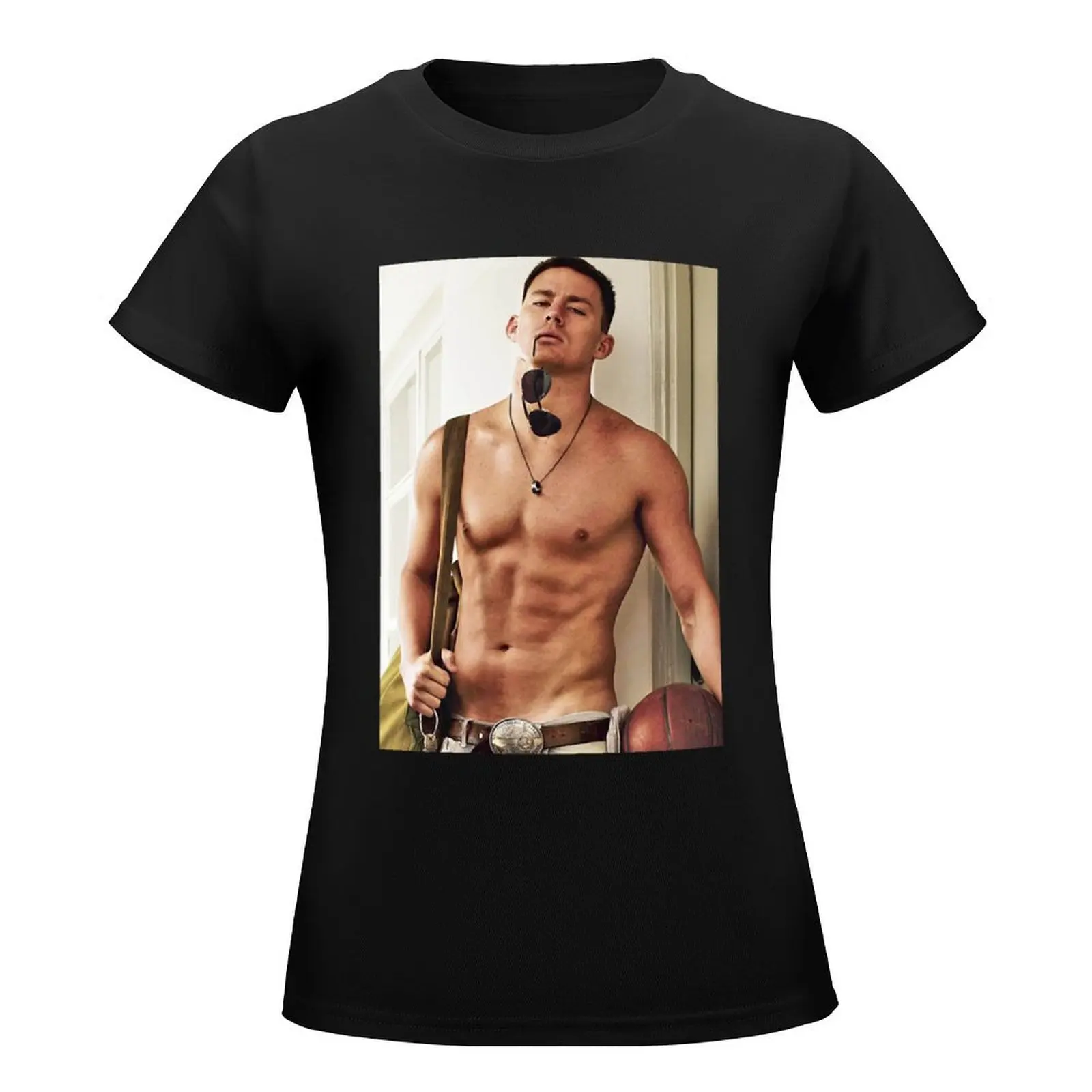 Channing Tatum T-Shirt oversized Blouse vintage clothes kawaii clothes t-shirt dress for Women plus size