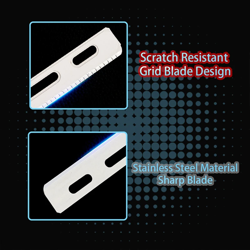 Facial Hair Shaver Replaceable Blades Salon Straight Shaving Razor Trimmer Safety Blade Single Side Shaver(10pcs/Box )