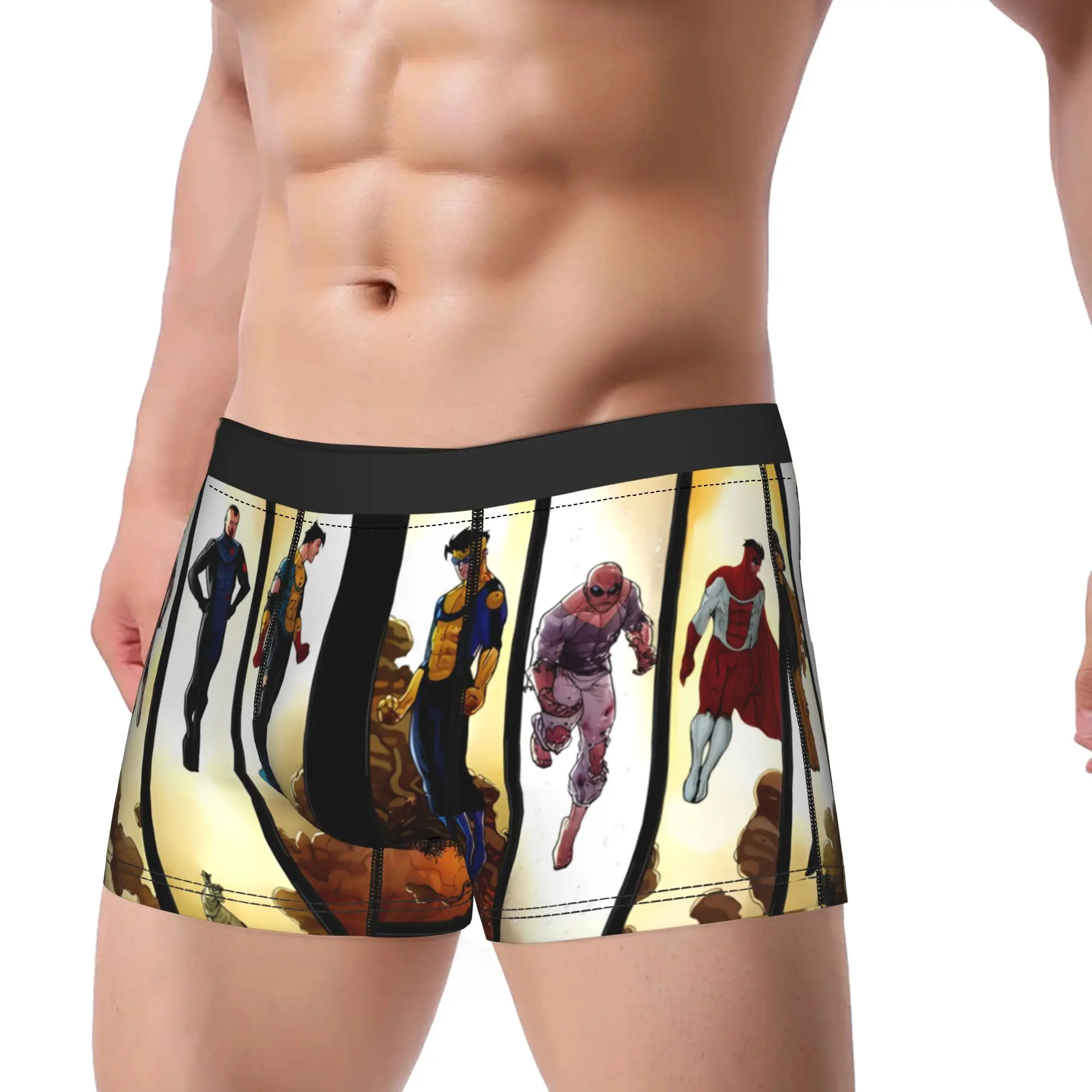 1piece Guardians Of Globe I-Invincible Comic Underpants Breathbale Panties Man Underwear Comfortable Shorts