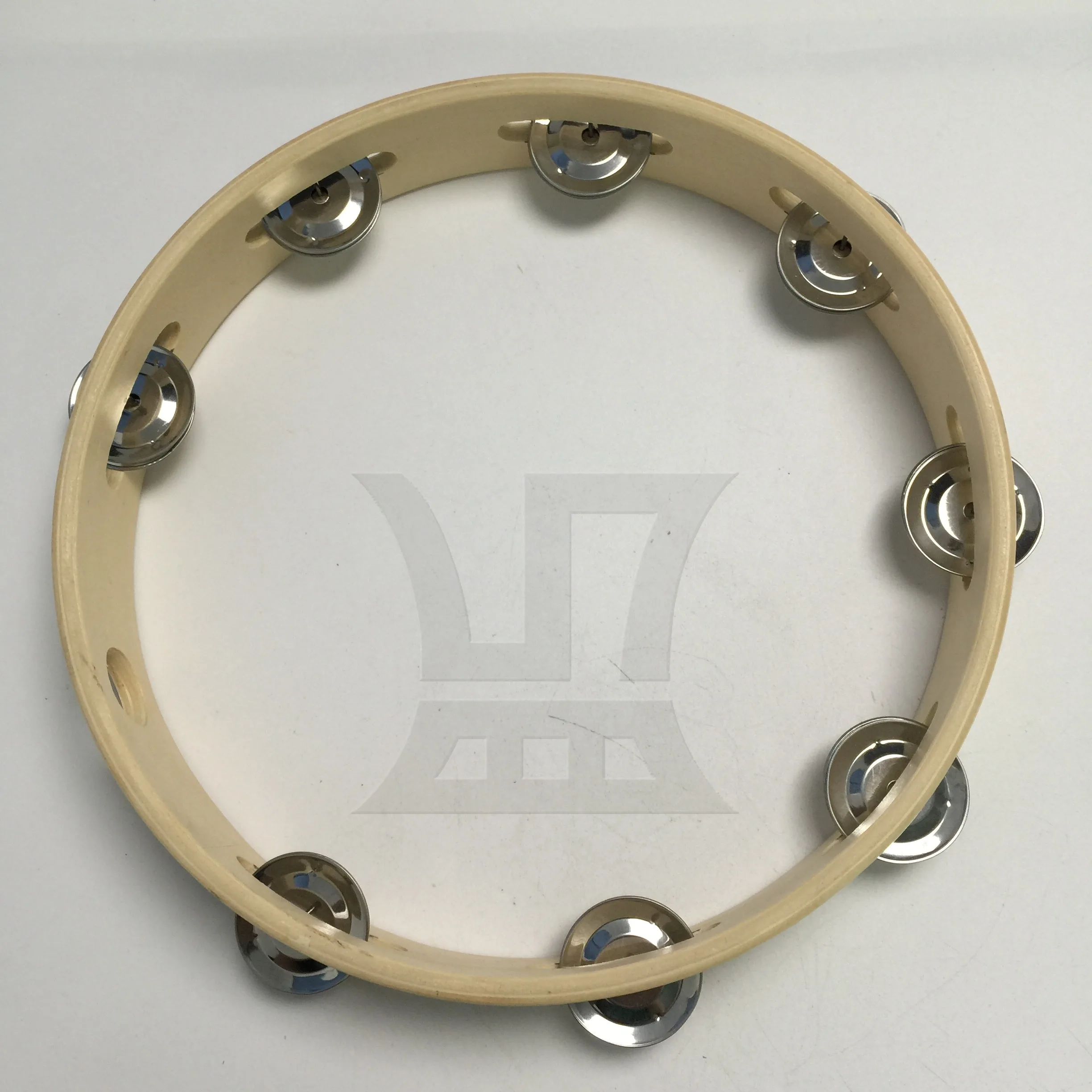 

Yibuy 1pc Tambourine 10 Inches Ktv Rattle Show Accompaniment Hand Bell Ring