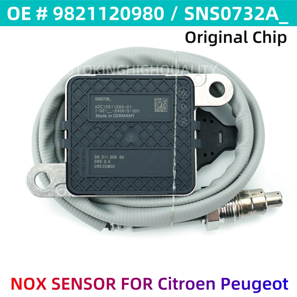 5-PIN 9821120980  Nox Sensor For Citroen C3 C4 Berlingo Peugeot 208 308 3008 5008 Boxer 1.6 2.0 Bluehdi