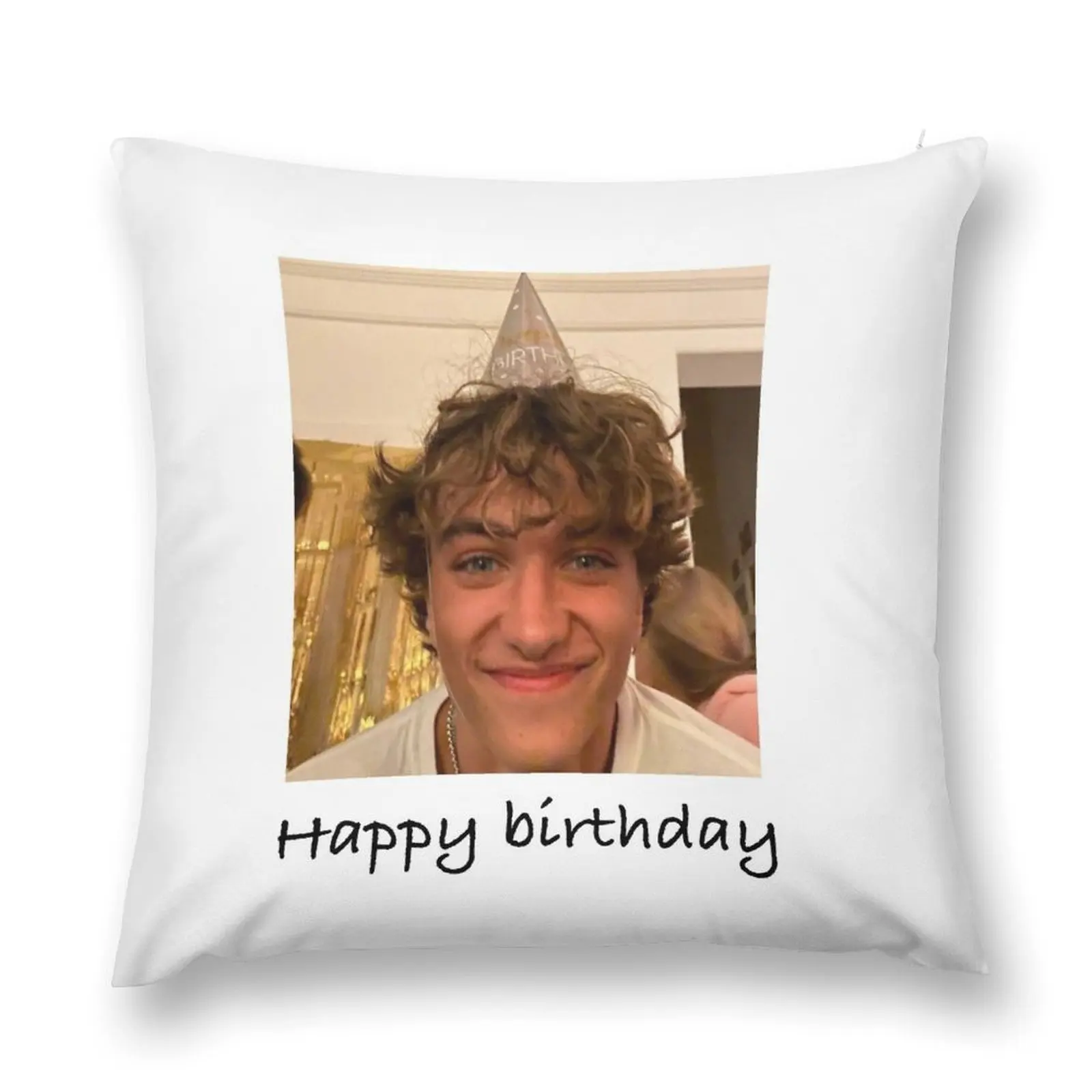

happy birthday jeremiah fisher Throw Pillow Luxury Living Room Decorative Cushions Pillow Cases Decorative pillow