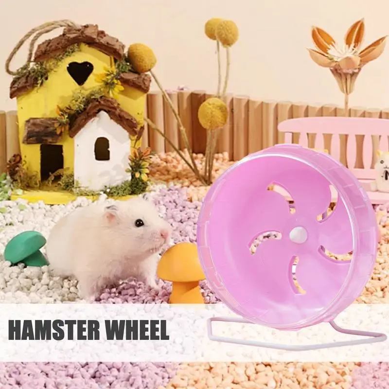 Hamster Running Wheel  Pet Cat Treadmill Silent Roller Silent Small Pet Rotatory Jogging Wheel  Exercise Wheels for Hamsters