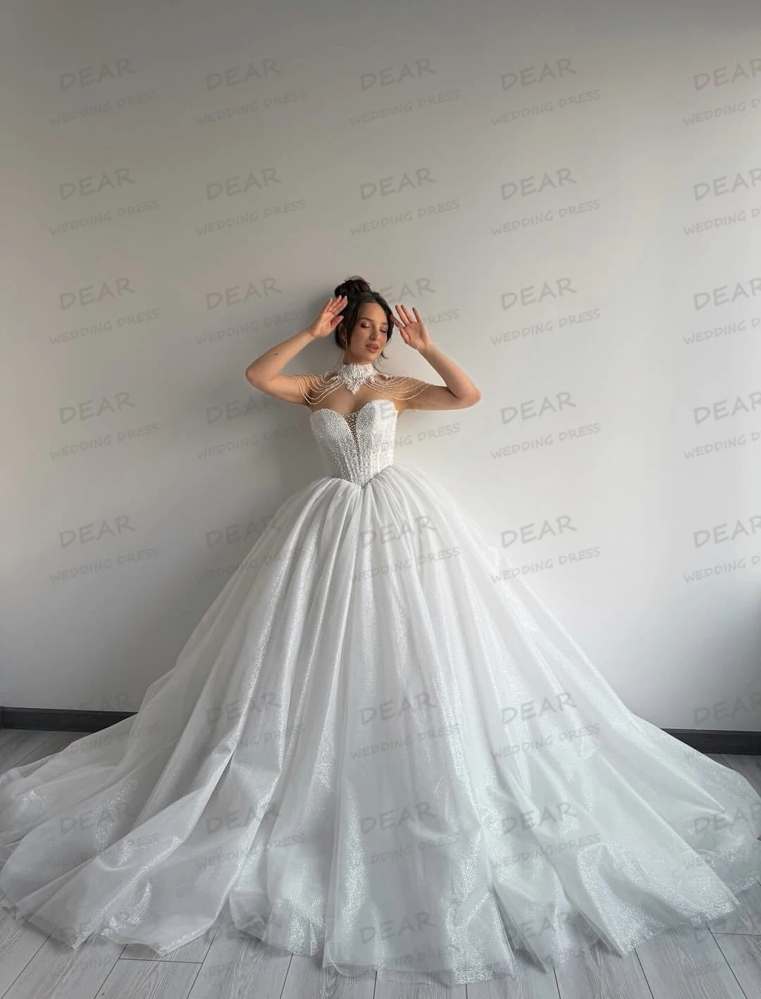 

Simple Sexy Wedding Dresses Women's A Line Sweetheart Bridal Gowns Fluffy Sleeveless Formal Vestidos De Novia Customized Gala