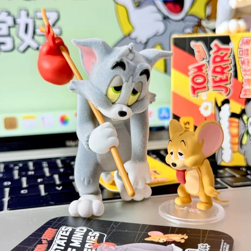 

52 игрушки, натуральная серия «Кошка и мышь», спиртовое состояние, дегустация, слепая коробка, Tomjerry, модная игрушка, милый орнамент, детский подарок-сюрприз