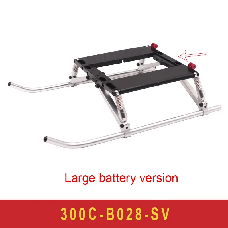 JCZK 300C Peças de helicóptero Aeronave RC Modelo de helicóptero Peças de reposição 300C-A028 Conjunto de estrutura de pé/equipamento de suporte