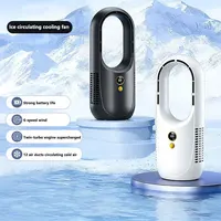 Ventilateur sans pales électrique Midea, ventilateur de refroidissement USB, mini climatiseur 6 vitesses, ventilateur portable de bureau sans pales, humidificateur 2