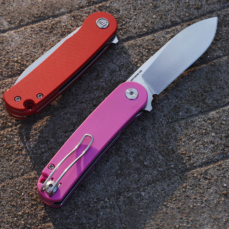 SHOOZIZ HAN309 Pocket Knife D2 Steel G10 Handle Outdoor Camping Folding Knife Lightweight EDC Folding Knife