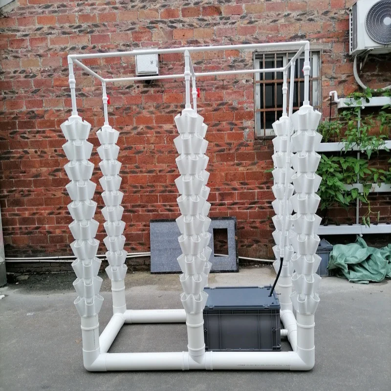 Hydroponic planting tower Hydroponic column Soilless cultivation equipment Roof courtyard Vertical vegetable flower hydroponic