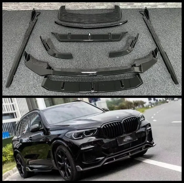 Forged Carbon Fiber Front Bumper Lip Rear Spoiler Trunk Diffuser Side Skirt Body Full Kit For BMW X5 X5M G05 2019 2020 2021 2022