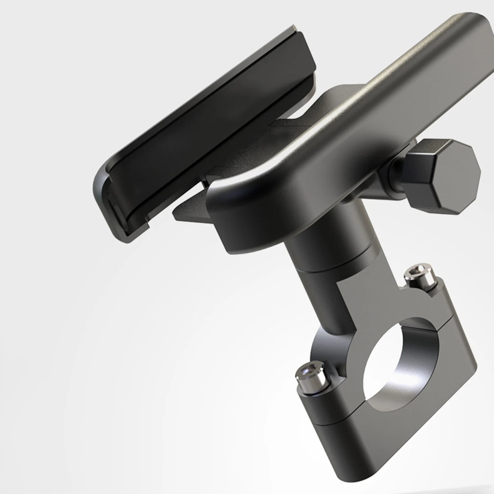 

Aluminum Bike Phone Mount Handlebar Adjustable Bike Phone Mount 360° Rotation Phone Holder Compatible with iPhone & Android