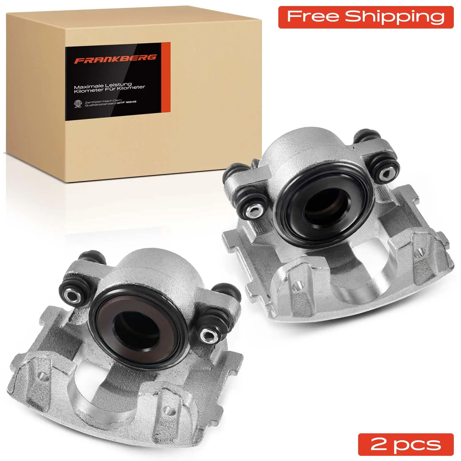 Frankberg 2x Étrier de frein pour essieu avant pour Jeep Cherokee XJ Grand Cherokee I ZG ZJ Wrangler II TJ 18-4339 5252984 18-4340 5252985