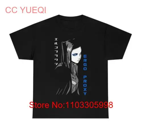 Unisex Ergo Proxy Anime T-Shirt, Re-l Mayer Manga Waifu Graphic Tee Shirt