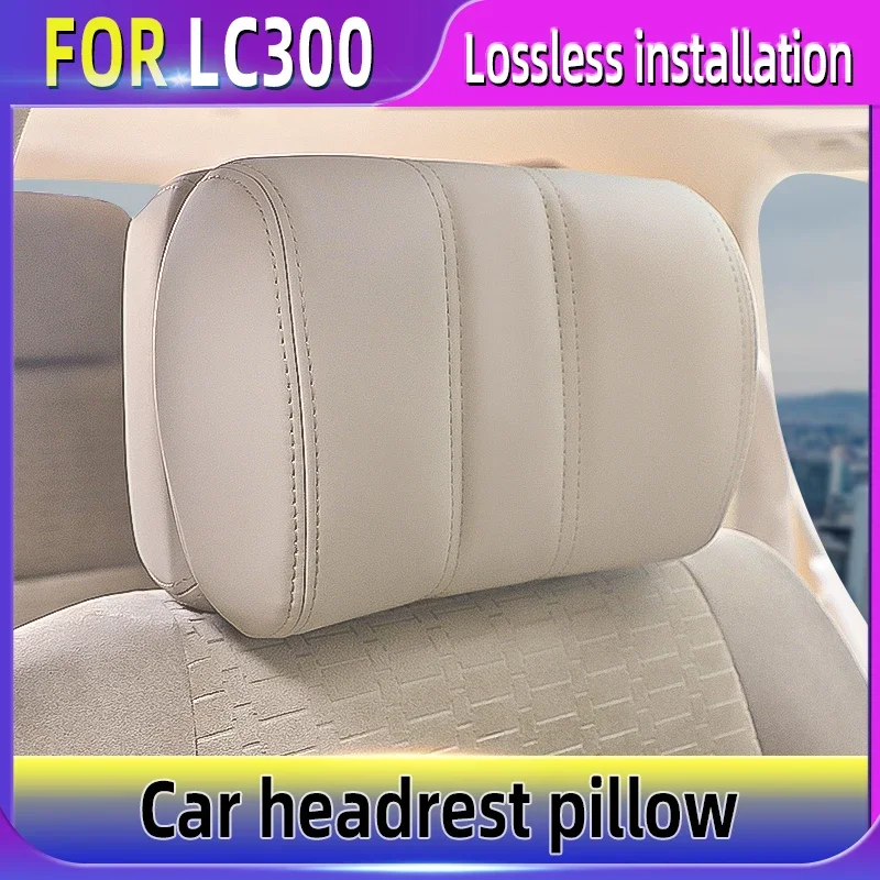 Car Aviator Headrest 8 Way Adjustable Relieve Neck Fatigue Seat Headrest Replacement for Toyota Landcruise LC200 LC300 PRADO