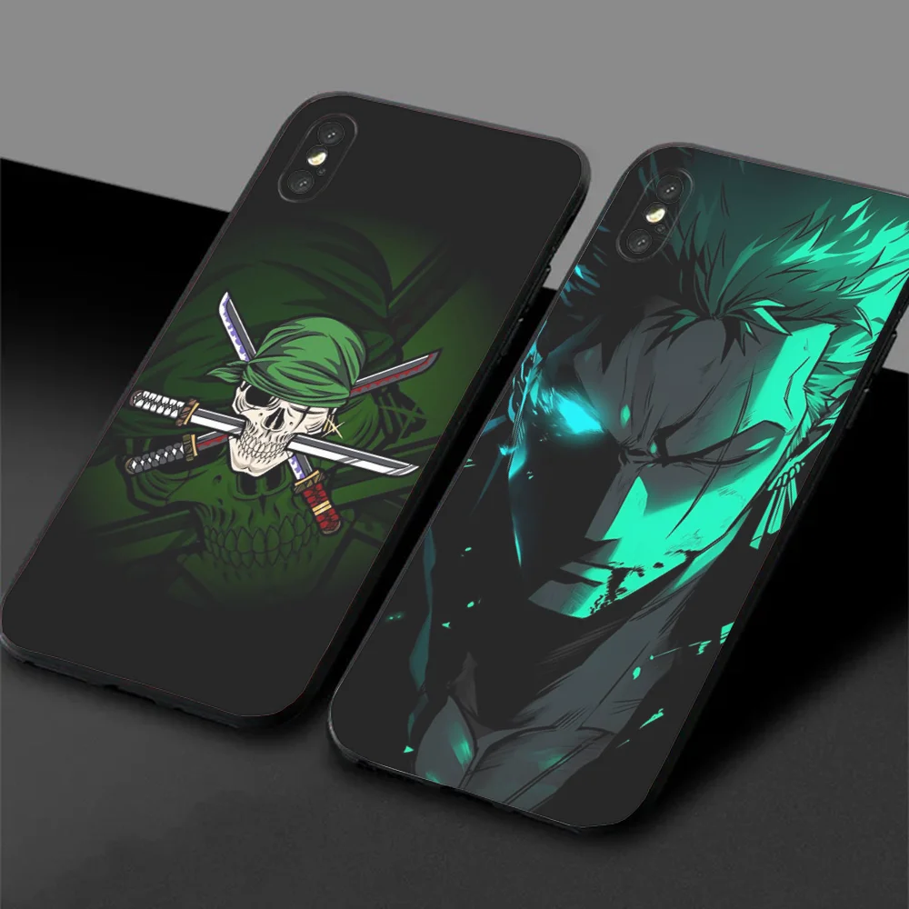 Z-ZoroS O-One P-PieceS R-RoronoaS Phone Case For Samsung S24,23,22,30,21,10,9,Ultra,Plus,Lite,FE,5G Black Soft Case