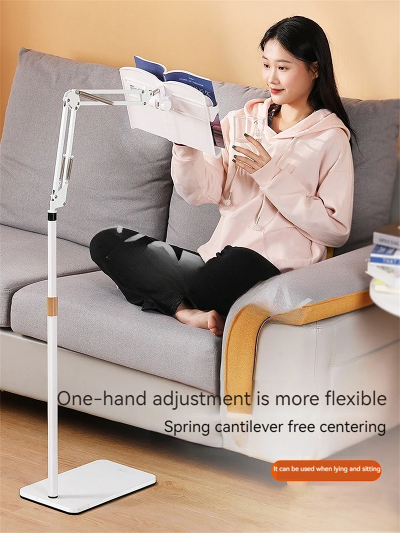 Floor Reading Stand, Lazy Person Bed Reading Stand, Adjustable Lifting Reading Tools For Mobile Phone/Tablet/IPad/Picture Book