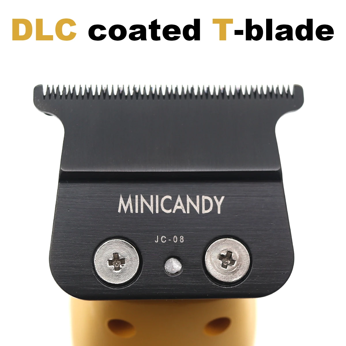 JUCAI MINICANDY JC-08 المهنية الرجال مقص الشعر DLC شفرة فرش السيارات مع قاعدة شاحن الشعر المتقلب آلة التشطيب