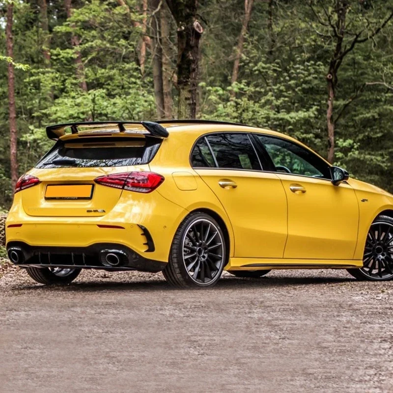 For Mercedes Benz W177 Hatchback A-Class A180 A200 A250 A260 & A45 AMG 2019 2020 ABS Plastic Black Red Color Rear Spoiler Wing