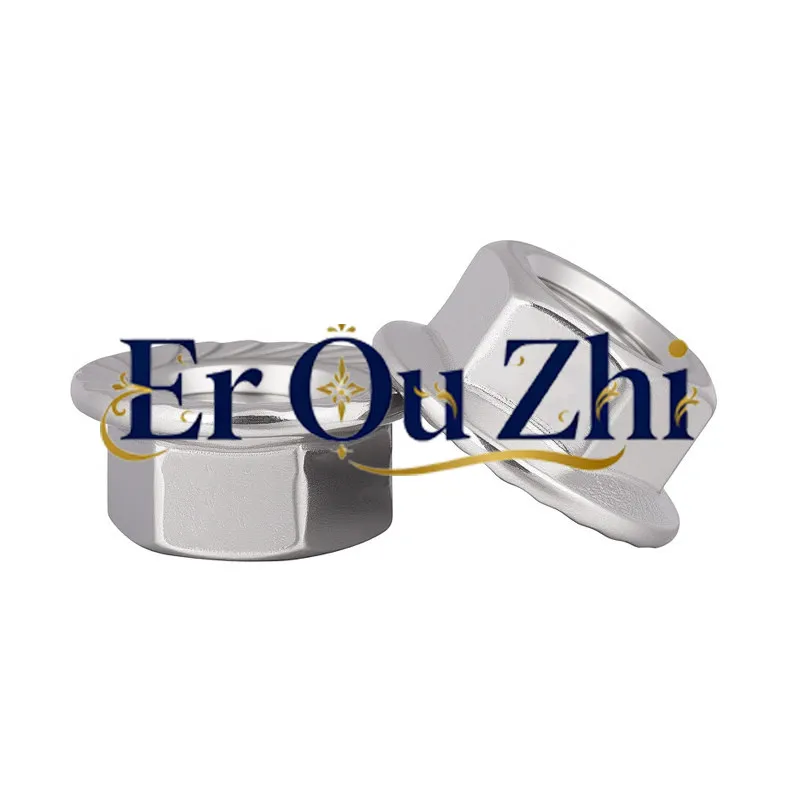 304/201/316 Stainless Steel Flange Nut Hexagonal Anti-loose Screw Ribbon Pad Anti-skid Nut