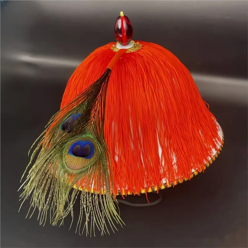 

Cosplay Chinese Qing Dynasty Official Hat Ancient Costume Cap Performance Men Women Film Stage Cosplay Qing Hat