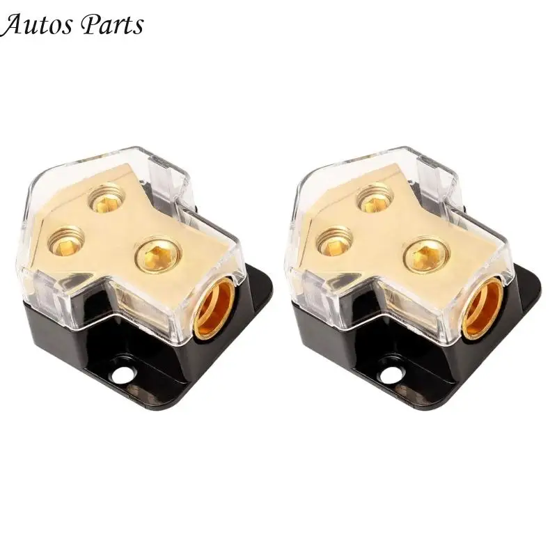 57BA Universal 1 To 2 Ground Wire Distributor Speaker Cable Junction Box For Auto Stereo Modification