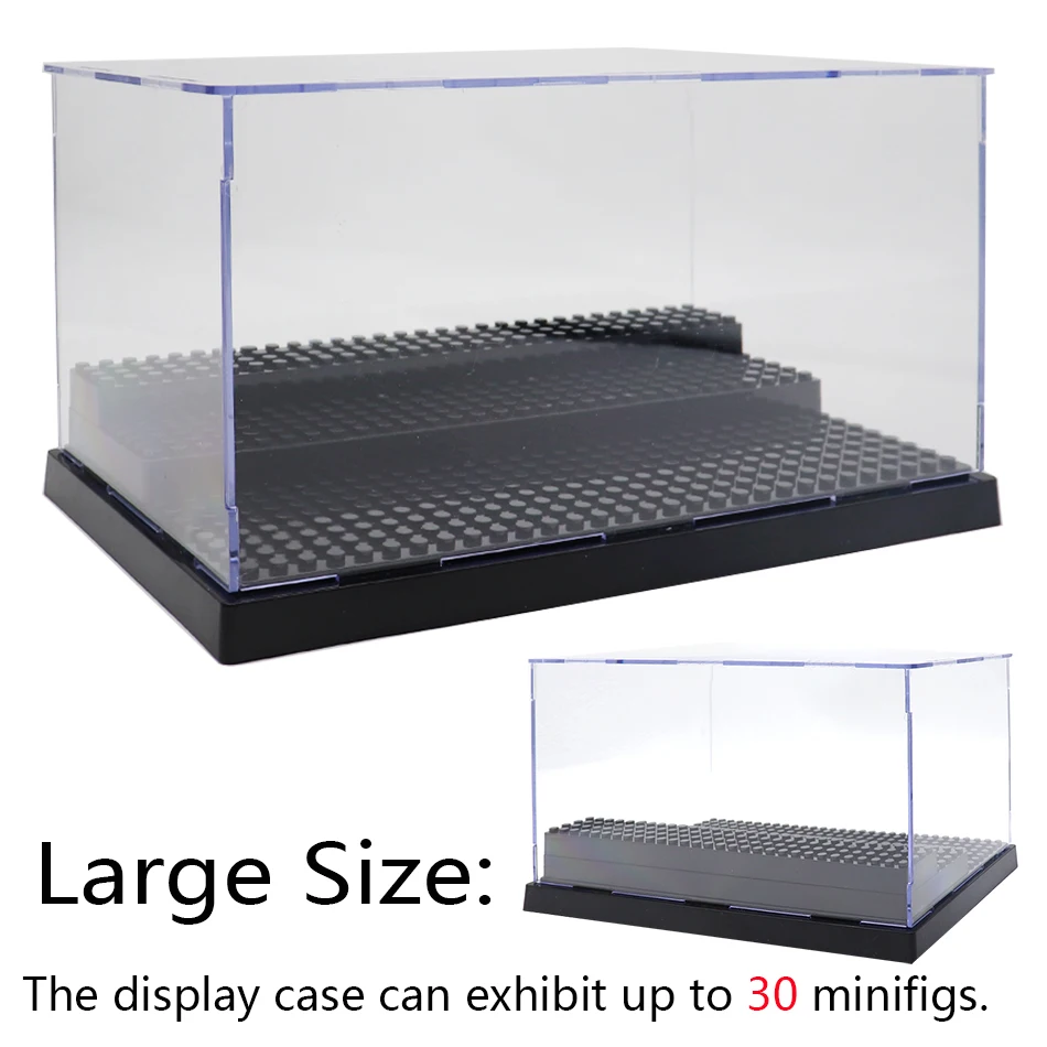 Acrylic Display Case Dustproof Showcase Storage Cabinet for Building Blocks Figures Stand Bricks Model Collection Kids Toys Gift