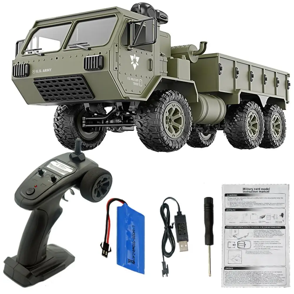 RC Military Wifi Camera Vehicle Fayee FY004A 1/16 2.4G 6WD Remote Control Car Proportional US Army Truck RTR Drive Toy Model