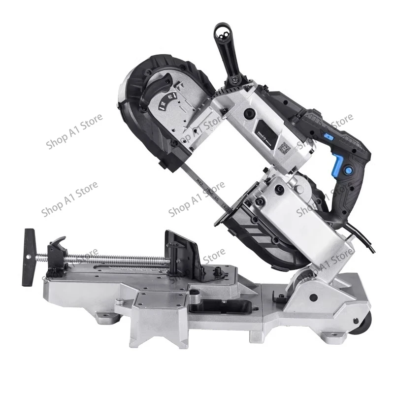 Band saw small household 45 degree woodworking stainless steel sawing machine small desktop metal cutting machine